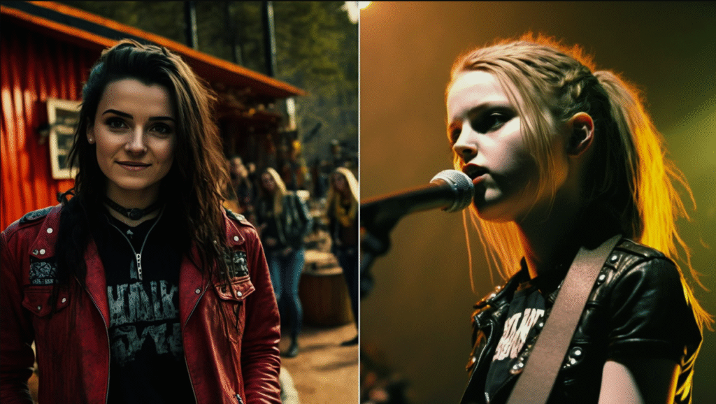 Exempelbilder från AI-kampanj för Sweden Rock