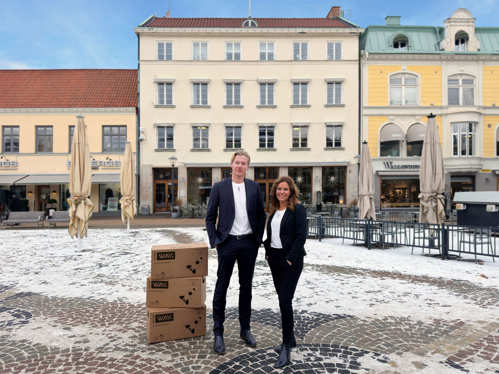 David Appelros, vd och Annette Hermansson, strateg och kundansvarig WAY Communication Kristianstad